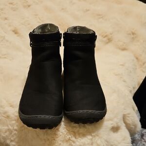 JBU Black Ankle Booties with Buckle